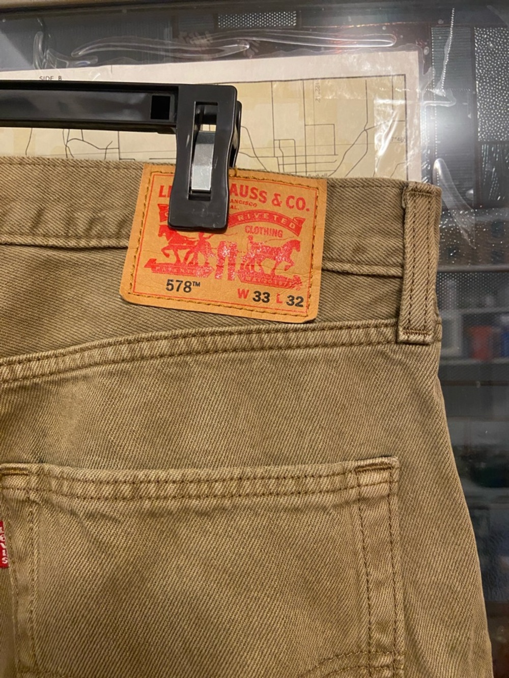 Levi's Tan Corduroy Pants with Red Tab - Picture 2 of 3